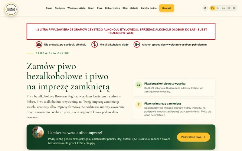 Zamówienia online z panelem administratora